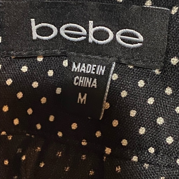 BeBe black & white poka dot shorts M - Picture 3 of 6